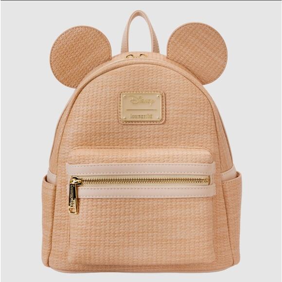 Loungefly Mickey Mouse Woven Texture Mini Backpack | NWT main image 4